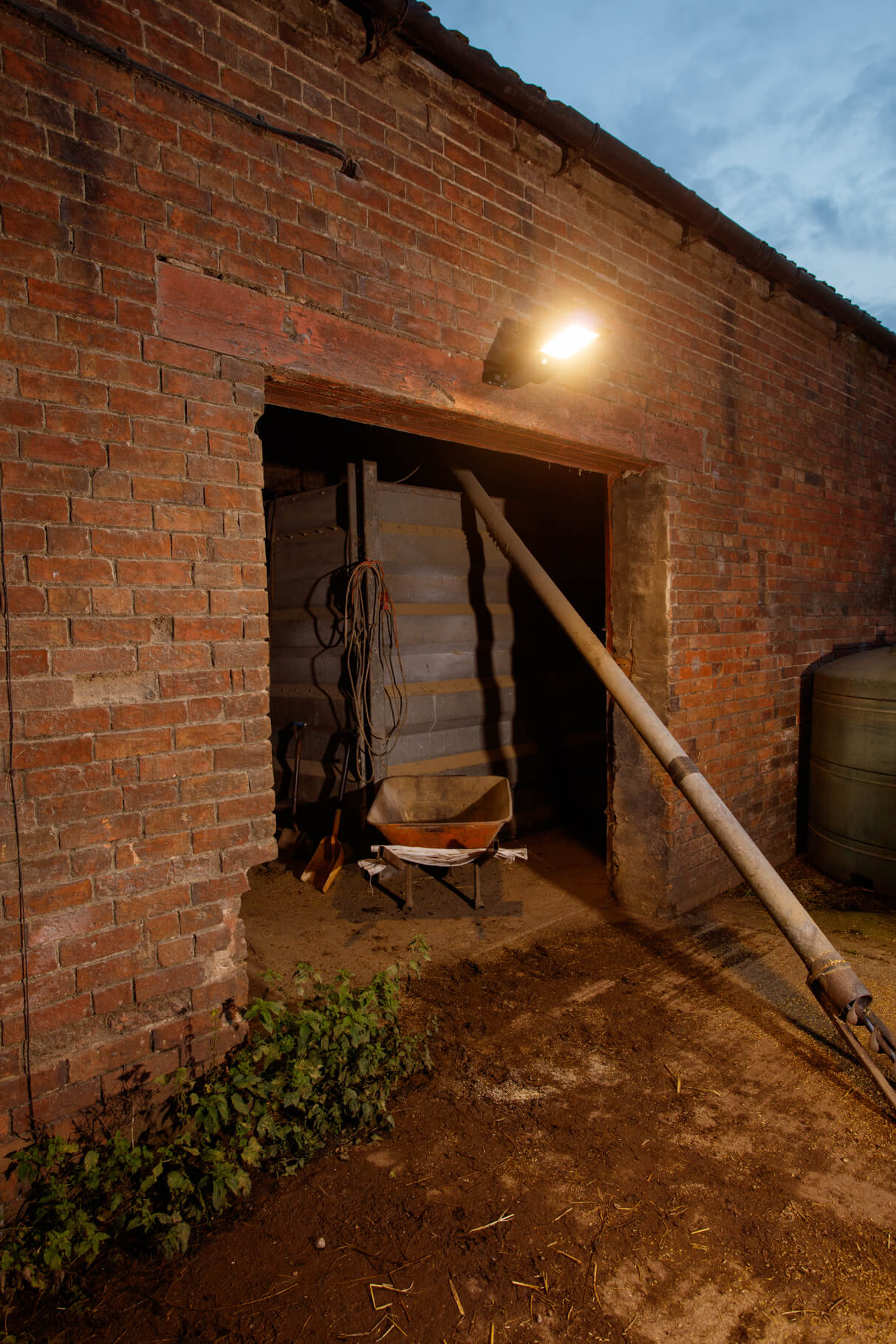 JFC Mini Solar Floodlight In Use